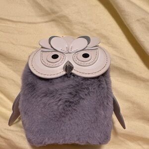 Kate Spade Plush Gray Baghoot 3d kate spade coin purse key chain